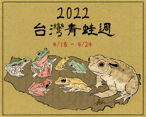 台灣特有種年，2022 台灣青蛙週（4/18-24）和大家一起聊蛙！
